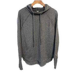 Marika Women's Hooded Pullover Size Medium Hooded Activewear Long Sleeve Gray